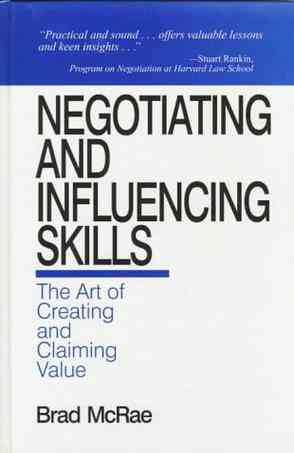 Negotiating and Influencing Skills