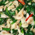 韭菜炒虾丝