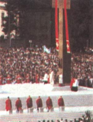 教皇在波兰为百万人做弥撒